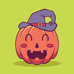 Cute hand drawn pumpkin illustration