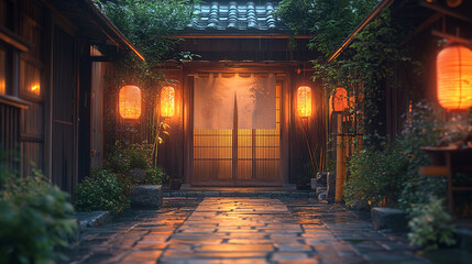 Sushi bar, sushi, bar, japanese restaurant, traditional, food, tipical, house, architecture, 