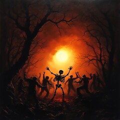 Halloween dance party