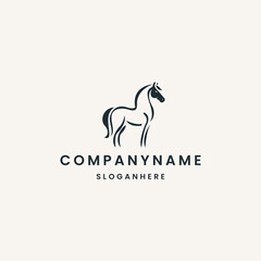 Horse Logo Symbol Design Illustration Vector for Company