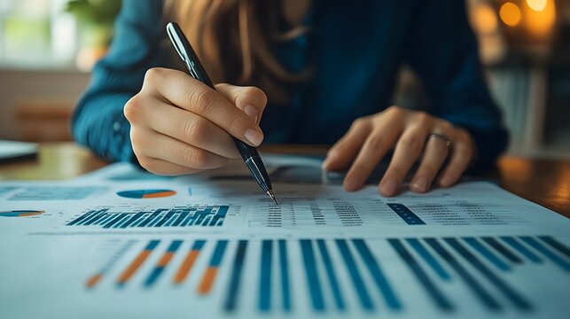 A person studying a complex financial spreadsheet, analyzing home loan refinance options with charts showing interest rate trends and payment schedules