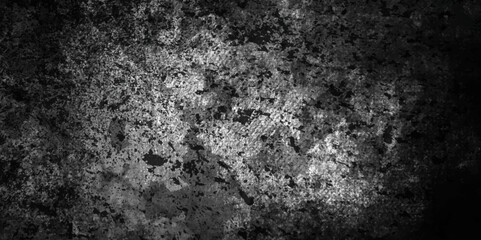 Abstract black and white painted rustic scratched grungy watercolor texture of a concrete wall with cracks and scratches, grunge paint dark black watercolor background abstract paper texture.