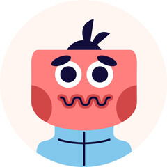 Avatar Head Character IIllustration