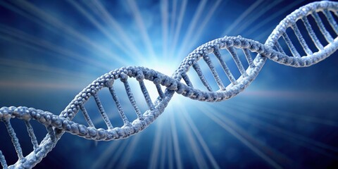 rendered of a DNA strand, molecule, helix, genetics, biochemistry, molecular biology, science