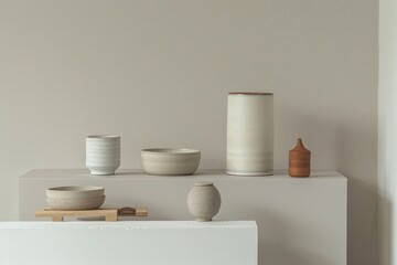 Naklejka premium Minimalist product display featuring modern design and subtle accents