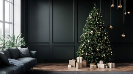 Minimalist Christmas Tree Design in Clean and Elegant Style