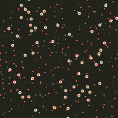 Background with rounded red elements.