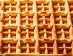 Crispy Belgian waffles topped, a delightful treat for breakfast or dessert