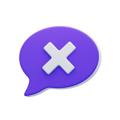 Obraz premium Bubble Chat 3D Icon 