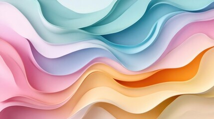 Obraz premium Vibrant and abstract art composed of various colorful sheets of paper arranged in a dynamic,