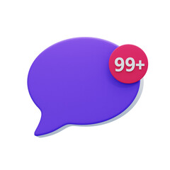 Bubble Chat 3D Icon
