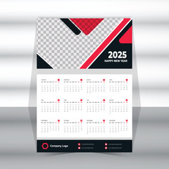 2025 Wall calendar design template for New Year