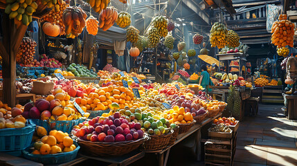 Fototapeta premium Fruit Market