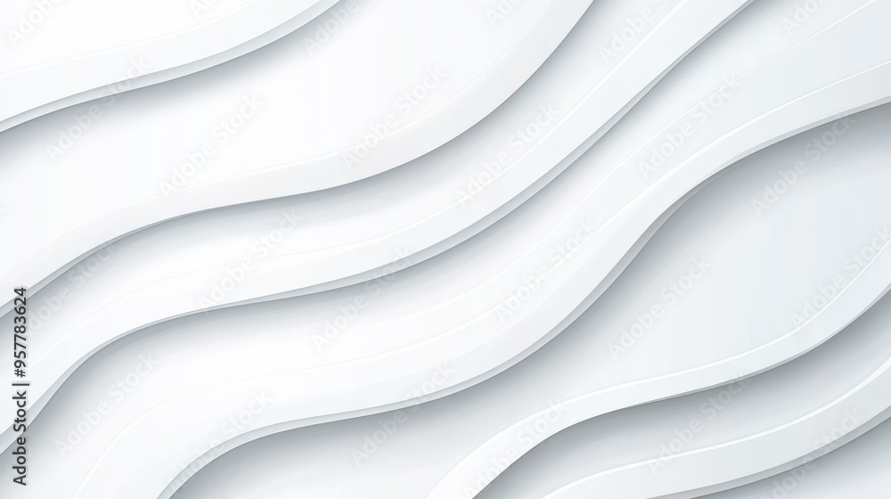 Aufkleber abstract gray and white wavy lines create a smooth texture, perfect for a modern design backdrop or 