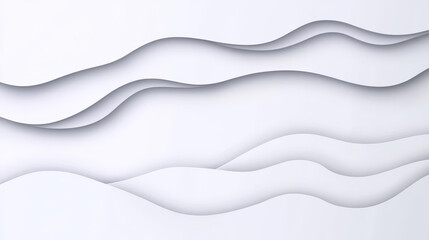 Experience the elegance of abstract paper cut art with layered textures and soft shadows for a stunning visual impact.