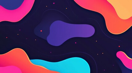 Experience a vibrant abstract background filled with glowing neon lights, perfect for modern designs and visuals.