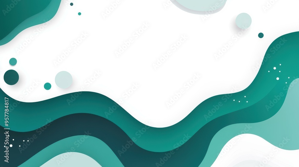 Poster a sleek abstract green background design featuring wave patterns and modern textures. perfect for cr