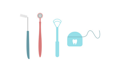 Oral hygiene products and cleaning tools logo