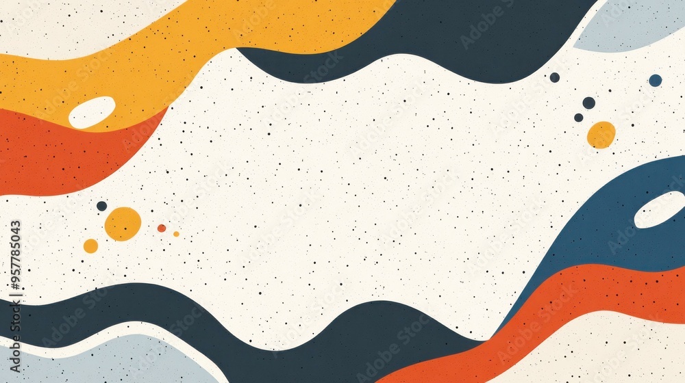 Poster bold abstract shapes and dynamic colors merge to create a lively, modern background perfect for digi