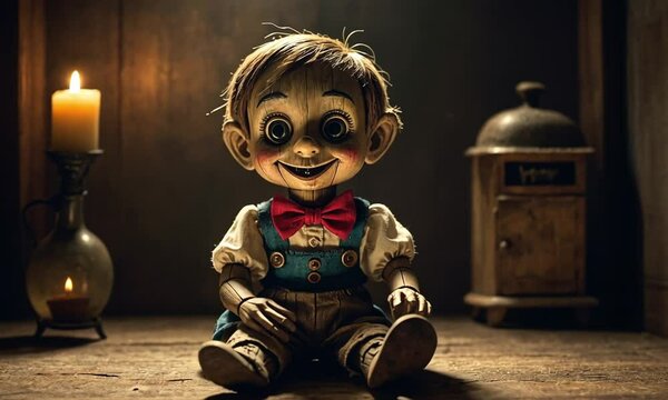 Creepy Doll with big eyes