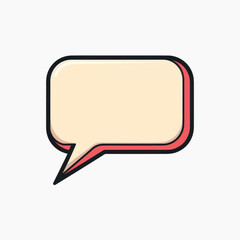 Naklejka premium Retro speech bubble icon