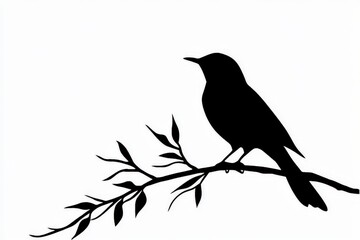 Obraz premium clip art silhoutte bird