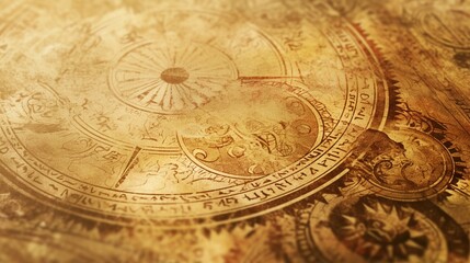 Obraz premium 古びた魔法書のページ7