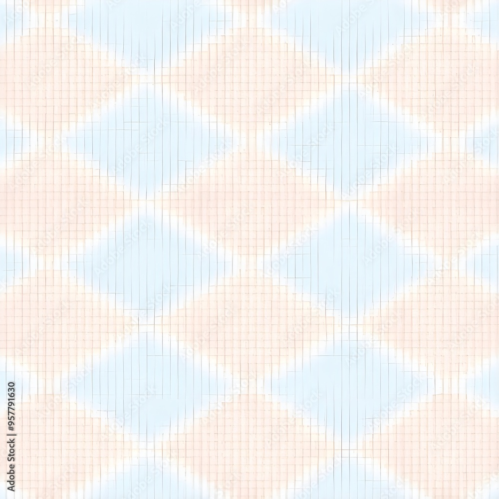 Poster seamless pattern with blue squares. generative ai