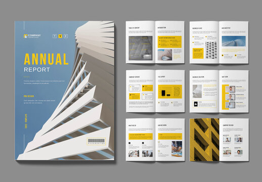 Annual Raport Layout Design Template