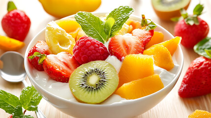 Fruits with Yogurt