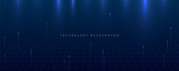 Abstract Futuristic Technology Element Background Vector