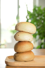 A healthy bagel breakfast