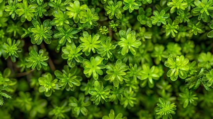 07240954 101. Beautiful green moss covering the forest floor, with a closeup macro view revealing the intricate details of the tiny, delicate leaves and textures, creating a lush and vibrant