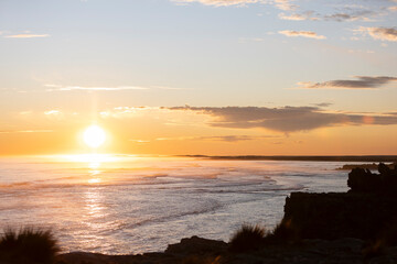 sunset on the beach South Australia 