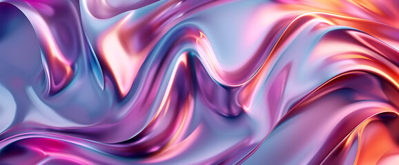 Obraz premium Abstract liquid wave wallpaper ,abstract background of blue and purple silk fabric with some smooth folds in it,abstract background with smooth lines in blue, purple and yellow colors
