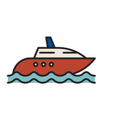 Yacht for Transportation Icon