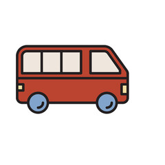 Minibus for Transportation Icon