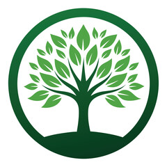 Tree logo vector illustration 