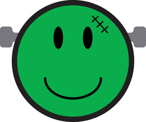 smiley halloween element icon