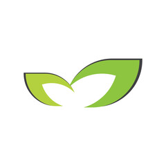 Eco Logo Vector Template Icon