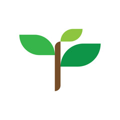 Eco Logo Vector Template Icon