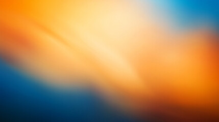Naklejka premium blur of orange and blue gradient background, symbolizing creativity and transformation, with soft transitions representing fluidity and change in visual design