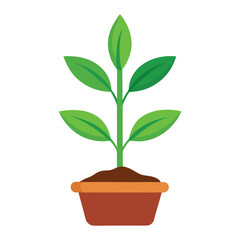 Illustration of Seedling gardening plant Isolated