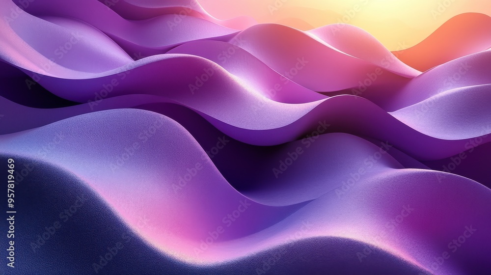 Aufkleber 3d render of abstract modern minimalist wallpaper featuring triangular cards with rounded corners an