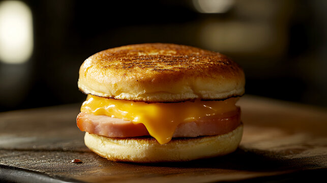 gourmet Egg McMuffin, made with a farm-fresh egg, sharp cheddar, and smoked ham
