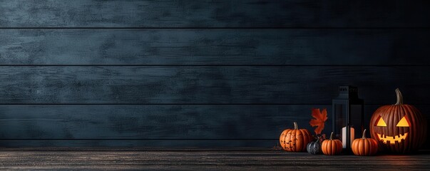 Spooky Halloween advertising poster featuring dark