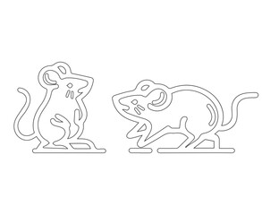 Rat icon art vector illustration