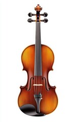 Obraz premium beautifully crafted violin showcasing intricate details rich, polished finish, perfect musicians art lovers alike.