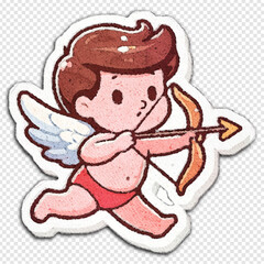 A Touch of Love This Charming Cupid is Ready to Spread Some Romance Cupid's Arrow A Whimsical and Adorable Watercolor Art of Love's Messenger Love is in the Air A Sweet and Playful Cupid