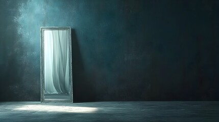 Ghostly Reflection in Creepy Antique Mirror Reveals Unseen Presence